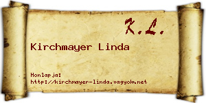 Kirchmayer Linda névjegykártya